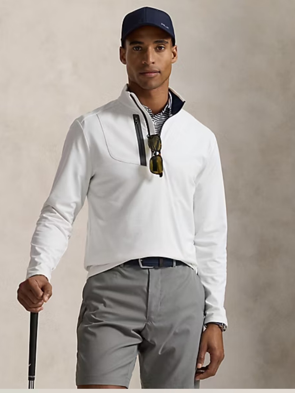 NWT RLX Ralph Lauren Stretch Jersey Quarter-Zip Pullover